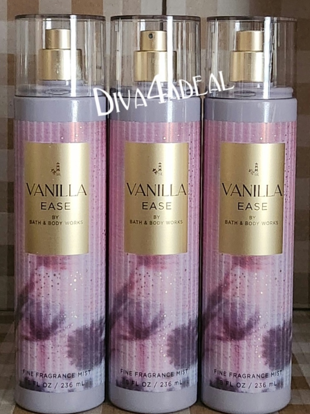 3X Bath & Body Works VANILLA EASE Mist Sprays